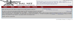 Desktop Screenshot of dalphp.shoggoth.net